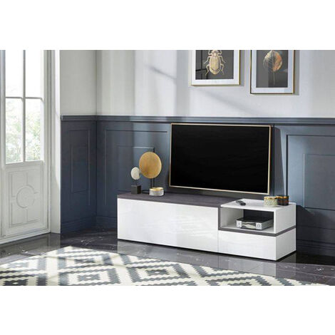 Dmora Fernsehschrank Dgal Niedriges Sideboard für Wohnzimmer mit 2