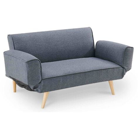 Canap Clic Clac Scandinave Places En Tissu Gris Maggie