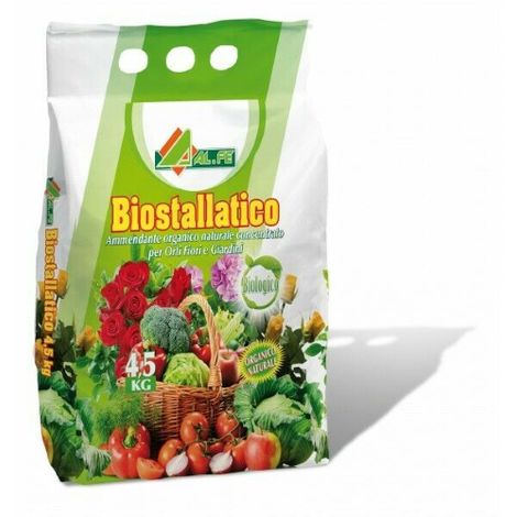 Alfe BIO STALLATICO Concime Pellet Organico Ammendante Biologico 4 5 KG