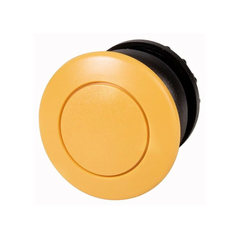 Bouton poussoir coup de poing jaune à accrochage EATON M22S DRP Y