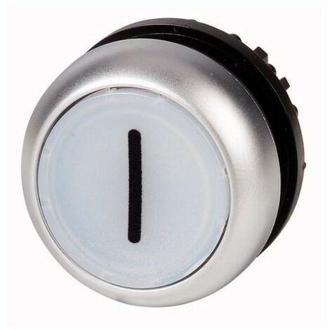 Bouton Poussoir Lumineux Plat Blanc I Rappel Eaton M Dl W X