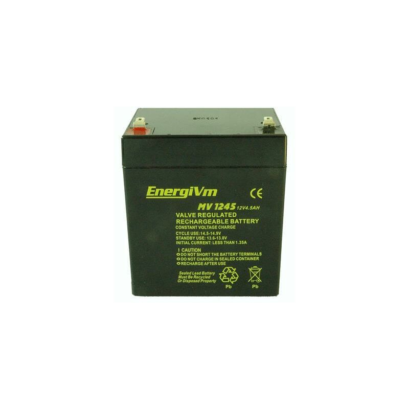 Batteria Al Piombo AGM 12V 4 5Ah 90x70x107mm ENERGIVM