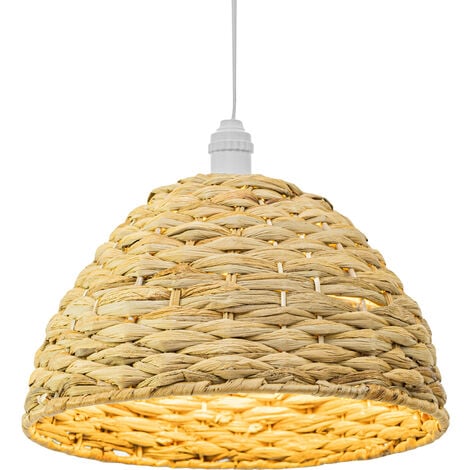 Deckenlampe Aus Seegras Boho Bali Design Pendelleuchte Ngu