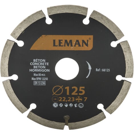 Disque Diamant Segments 125 Mm Leman