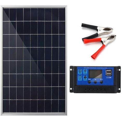 Kit De Panneau Solaire Monocristallin Portable 30 W 12 V Avec