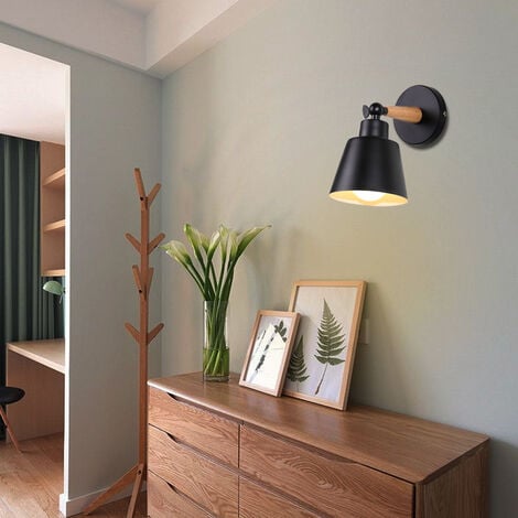 X Wall Light Modern Wooden Wall Lamp With Adjustable Arm Simple Wall