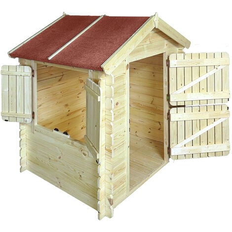 Cabane Enfant Exterieur 1 1m2 Maisonnette En Bois Pour Enfants AVEC