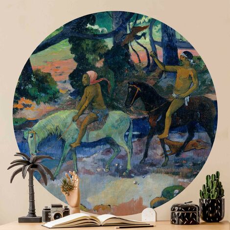 Papier Peint Rond Autocollant Paul Gauguin Flight Cm