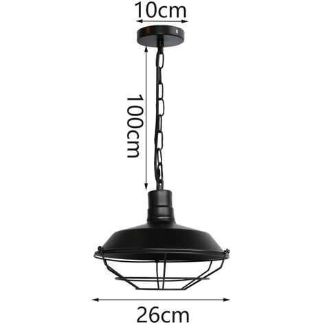 Pack Lustre Suspension Industriel Plafonnier Abat Jour M Tal E Pour