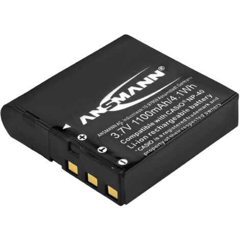 ANSMANN 5022303 05 A Cas NP 40 Li Ion Digicam Akku 3 7V 1100 mAh für