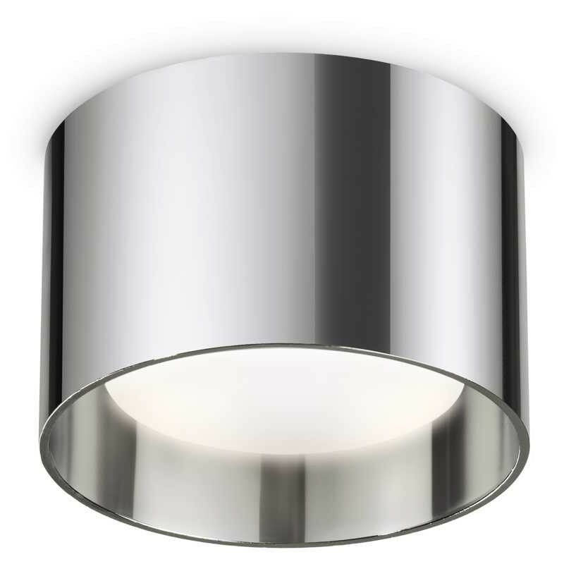 Ideal Lux Spike Round Surface Mounted Downlight Chrome