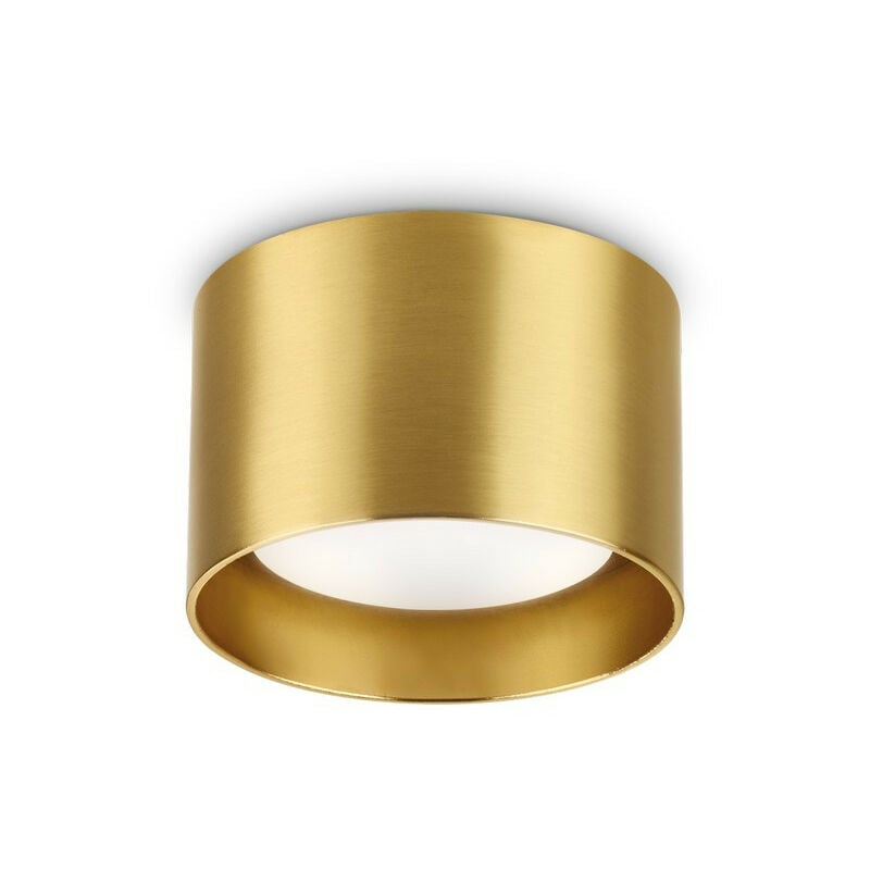 Ideal Lux Spike Round Surface Mounted Downlight Brass