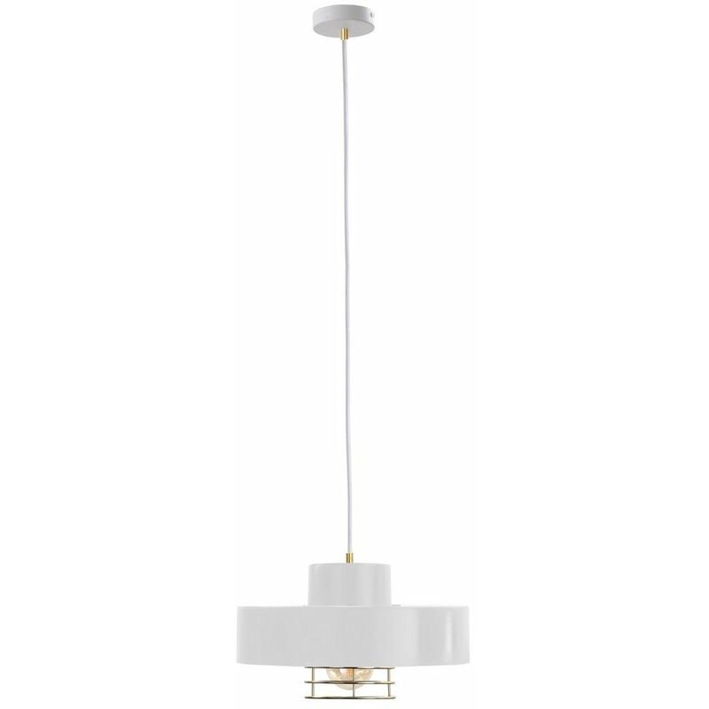 Keter Bossi Dome Pendant Ceiling Light Gold White 30cm 1x E27