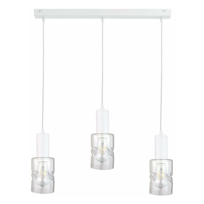 Keter Cross Bar Pendant Ceiling Light White Cm X E