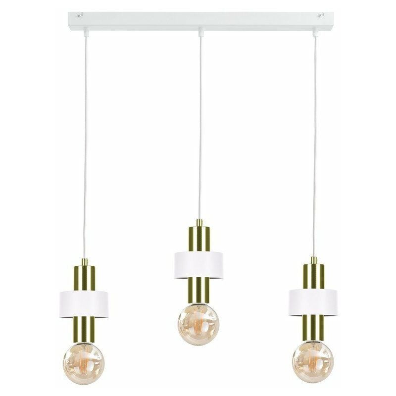 Keter Unica Bar Pendant Ceiling Light White Gold Cm X E