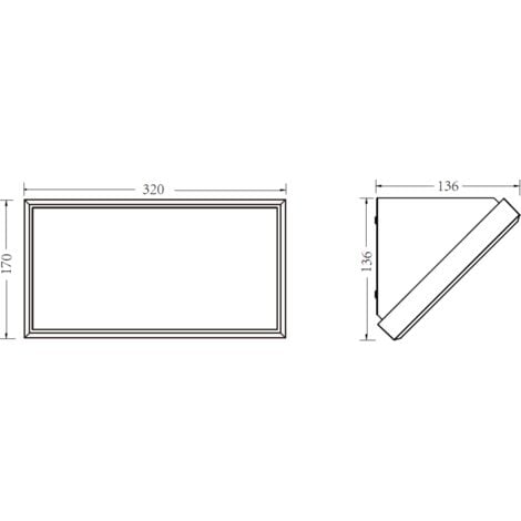 Knightsbridge V Ip Ik W Led Polycarbonate Wall Fitting Cct