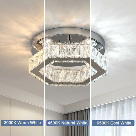 Plafonnier En Cristal Moderne E Led Plafonnier Dimmable K K