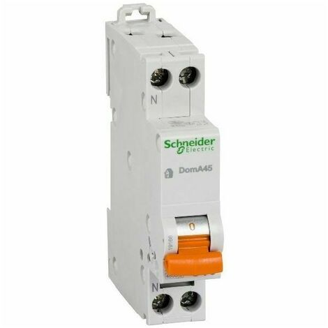 Interruttore Magnetotermico DomA45 1P N C 10A 4500A Schneider Electric