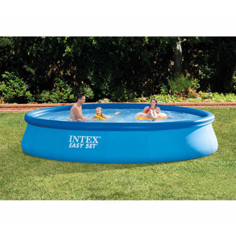 Intex 28158 Easy Set Piscina Fuori Terra Gonfiabile Rotonda 457x84