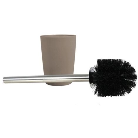 Brosse Wc Avec Support Fibres De Bambou TAKEO Taupe Spirella