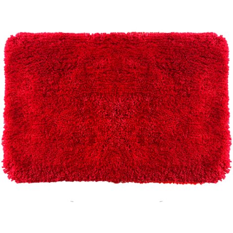 Spirella Tapis De Bain Microfibre Highland X Cm Rouge