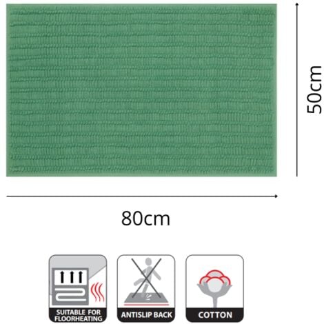 Tapis De Bain Coton ADA 50x80cm Vert Spirella