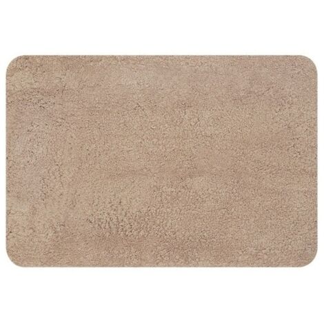 Tapis De Bain Microfibre Lamb X Cm Beige Nougat Spirella