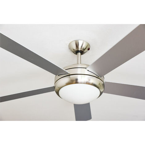 Ventilateur De Plafond Ursa Bn Argent Noyer