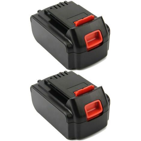 2x Trade Shop Li Ion Akku 18V 20V 3000mAh Ersatz für Black Decker