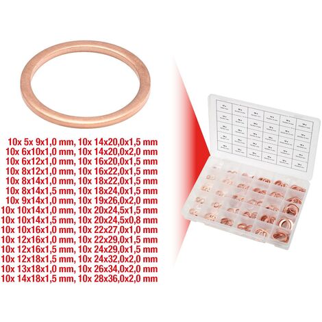 Sortiment Kupfer Dichtringe Tlg