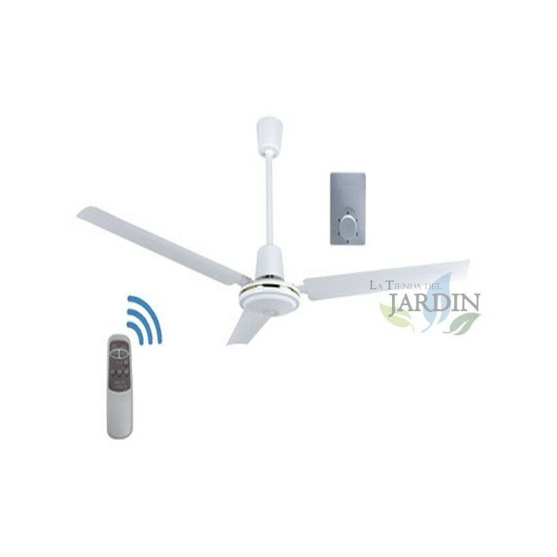 Ventilatore Da Soffitto Senza Luce 120 Cm 65W Telecomando