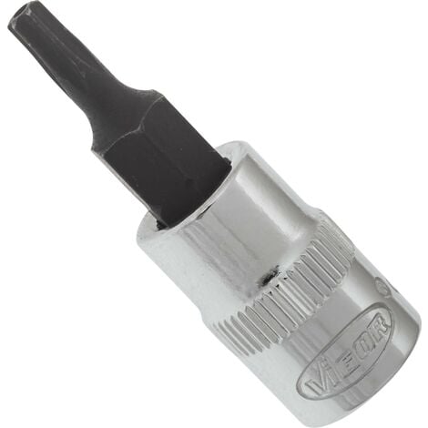 Douille mâle T V2138 Carré creux 1 4 pouce 6 3 mm Profil TORX