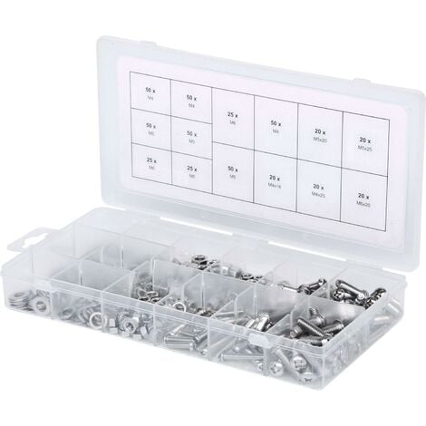 Assortiment De Vis Rondelles Et Crous En Inox M Triques Pcs