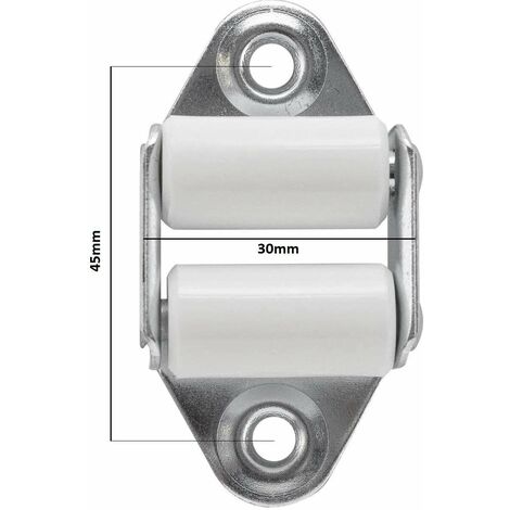 Guide sangle de volet roulant à galets pour sangle 15 à 23mm en acier