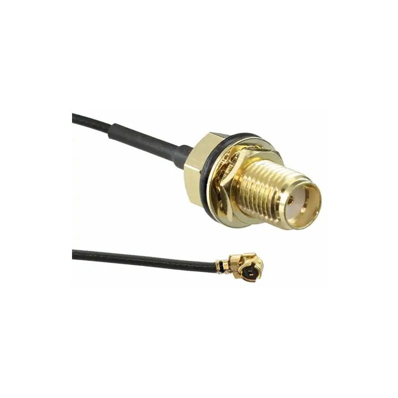 Cordon Coaxial Rs Pro Femelle Mm Avec Connecteur Noir