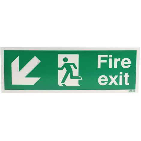 Panneau Issue De Secours Rs Pro Fire Exit Pet Prix Pour