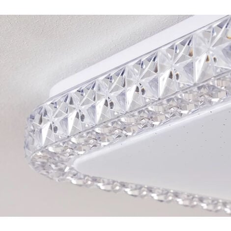 Plafoniera LED Da Soffitto Quadrata 100W Luce Fredda Effetto Cielo