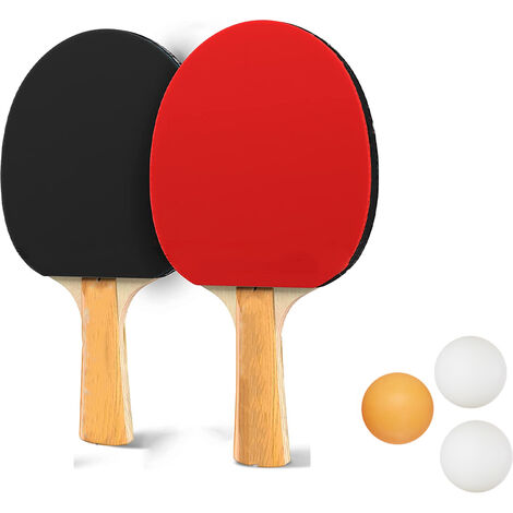 Set Ping Pong Racchetta Rete Con Morsetti 3 Palline Gioco Tennis Da Tavolo