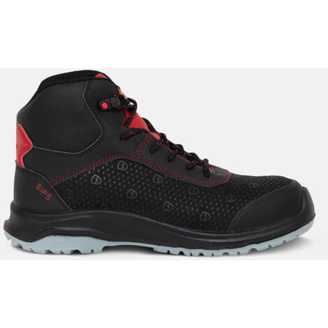 Chaussures de Sécurité Montantes Mixte Racer Noir et rouge S1PS FO