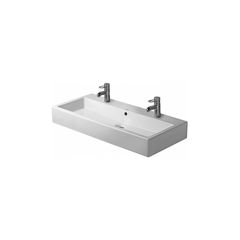 Lavabo Duravit Vero Sans Trop Pleinavec Plage De Robinettrie X Mm