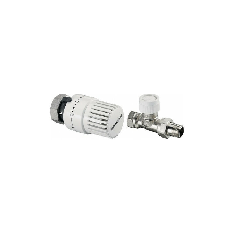 Ensemble thermostat d angle 5x Tête thermostatique Uni SH 5x Vanne