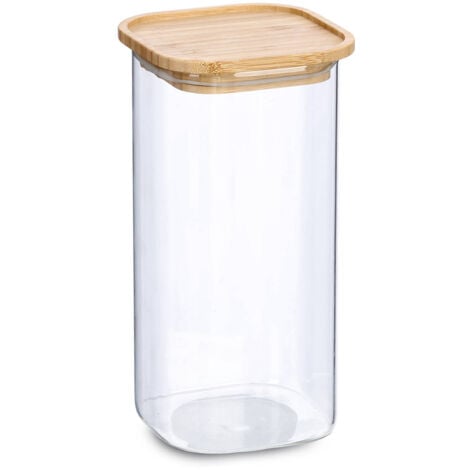 Glasbeh Lter Mit Bambusdeckel Ml X X Cm