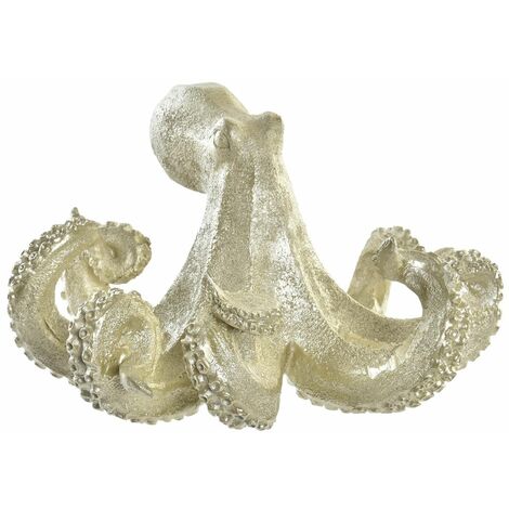 Figura Decorativa DKD Home Decor Dorado Resina Pulpo Mediterráneo 25 5