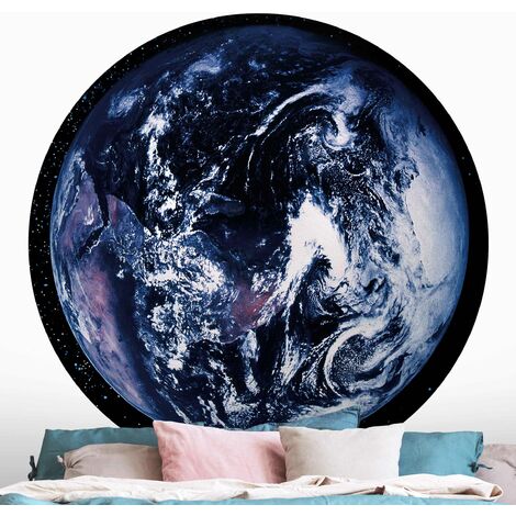 Papel pintado redondo autoadhesivo Planet Earth Ø 75cm