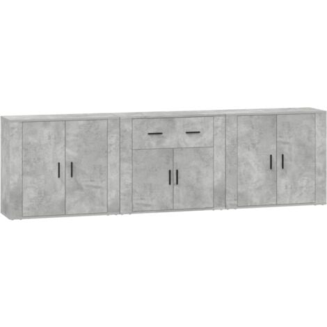 Mayfair Sideboards Pcs Concrete Grey Engineered Wood