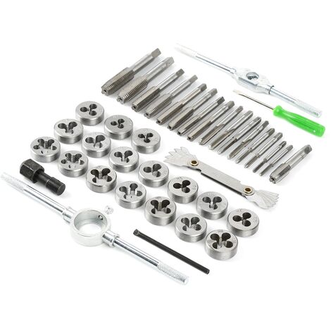 40 Pcs M3 M12 Kit De Taraudage En Acier Au Carbone Coffret Tarauds Et