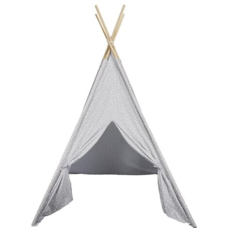 Tipi Enfant Déco Rêves 160cm Gris