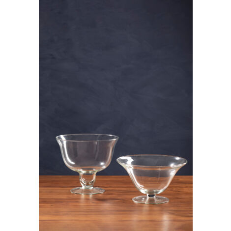 Premier Housewares Ambra Clear Glass Fluted Bowl