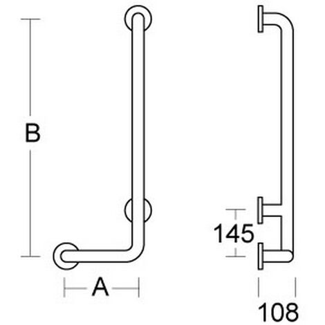 Pba Sicherheitsgriff L Form Rechts Mm