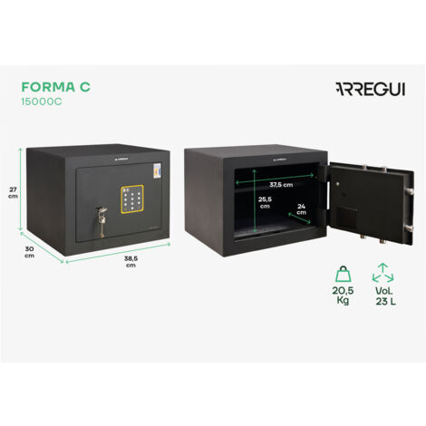 ARREGUI Forma C 15000C E Cassaforte Per Casa Con Codice E Chiave